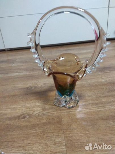 Ваза из чешского стекла