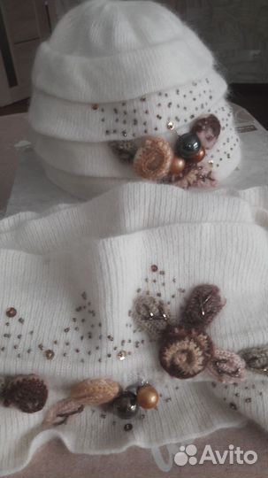 Комплект шапка и шарф италия