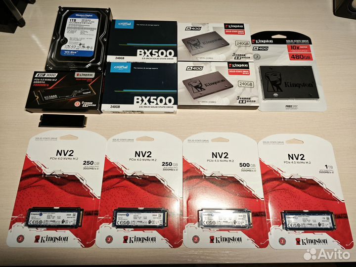 Жёсткие диски и SSD