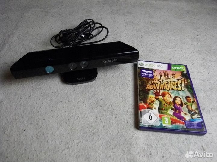 Сенсор Kinect для Xbox 360 + Kinect Adventures