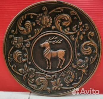 Настенное панно Силумин СССР Олень