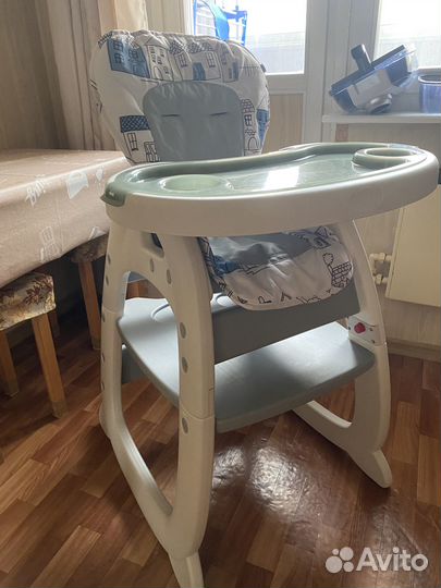 Стул для кормления 2 в 1 Babyton City Grey