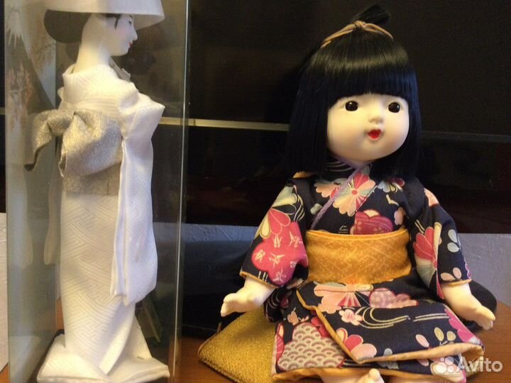 Куклы Япония Кабуки свадебная. Кукла на подушке