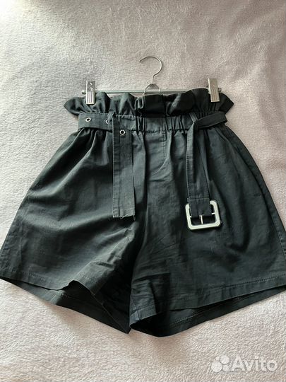 Шорты на высокой талии 44размер