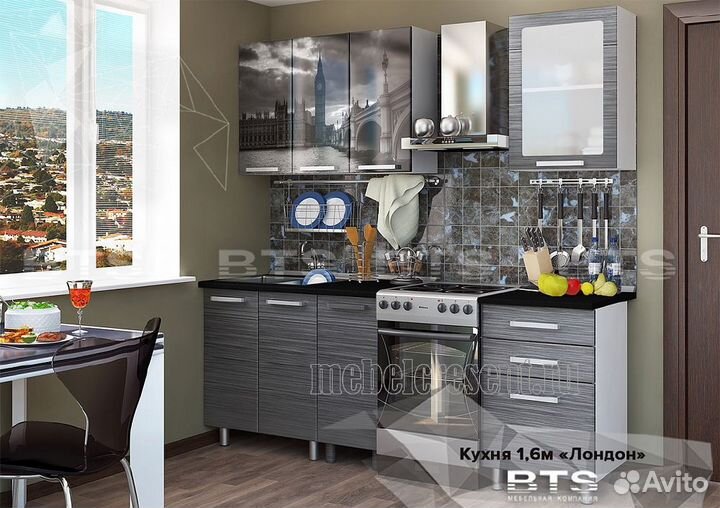 Кухонный гарнитур мдф 1.6м