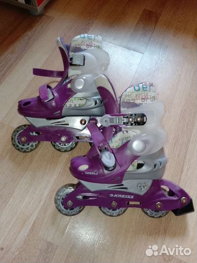 Роликовые коньки детские раздвижные