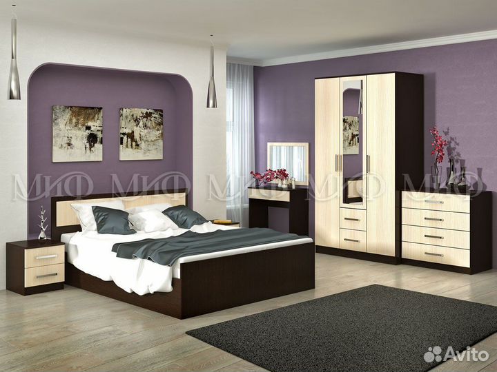 Спальный гарнитур Фиеста венге/дуб