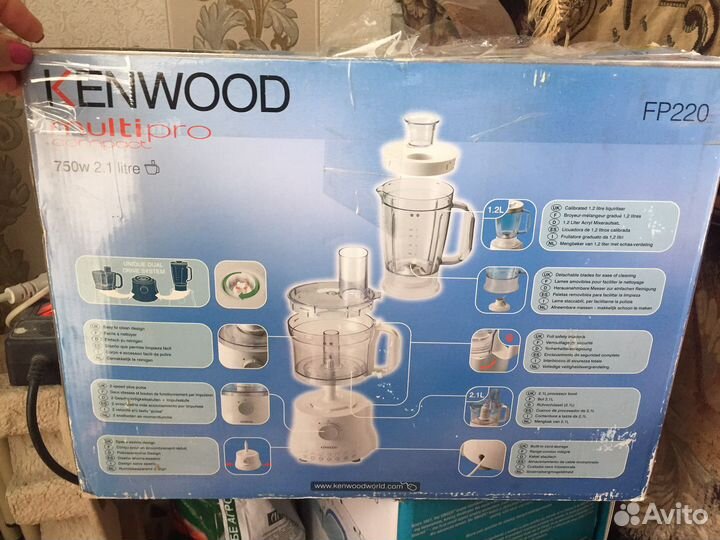 Кухонный конбайн Kenwood 750w; 2,1 литра