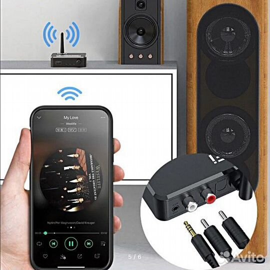 Приемник Bluetooth 5.1 vikefon BLS-B35 HI-FI 2в1