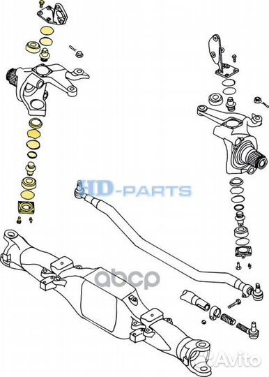 Ремкомплект шкворня AMD900/901 Scania 4x4/8x8