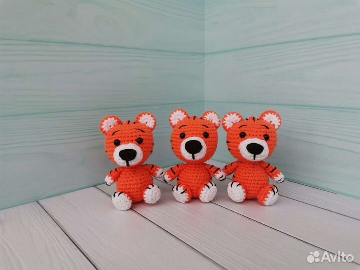 Мягкая игрушка Вязаный тигр