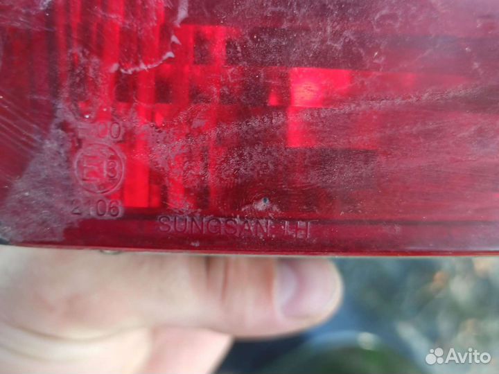 Левый противотуманный фонарь заднего бампера Chevr