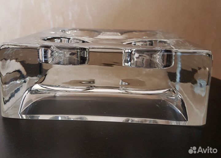 Подсвечник стекло на 4 чайные свечи