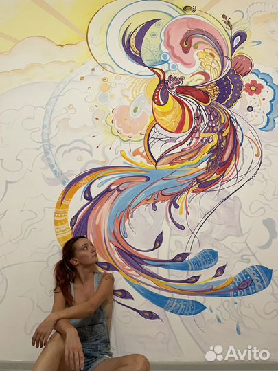 Художник, Роспись стен, картины в интерьер