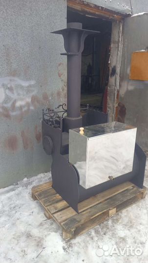 Банная печь на три помещения