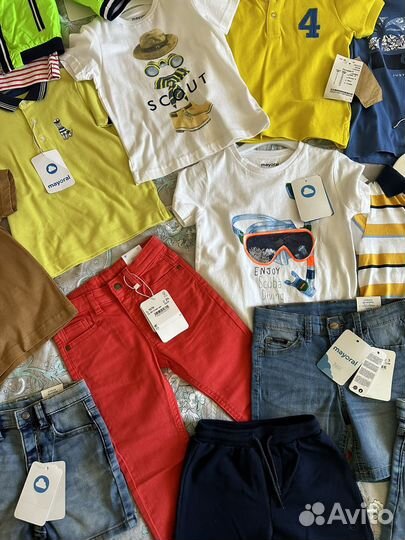 Футболка, джинсы, шорты на мальчиков mayoral
