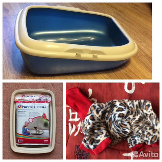 Лоток (туалет), комбинезон для маленькой собачки