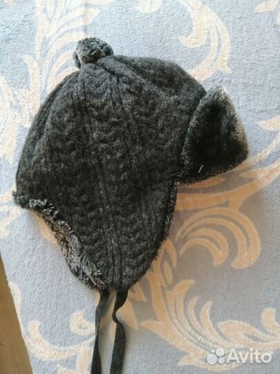 Вязаная шапка мужская