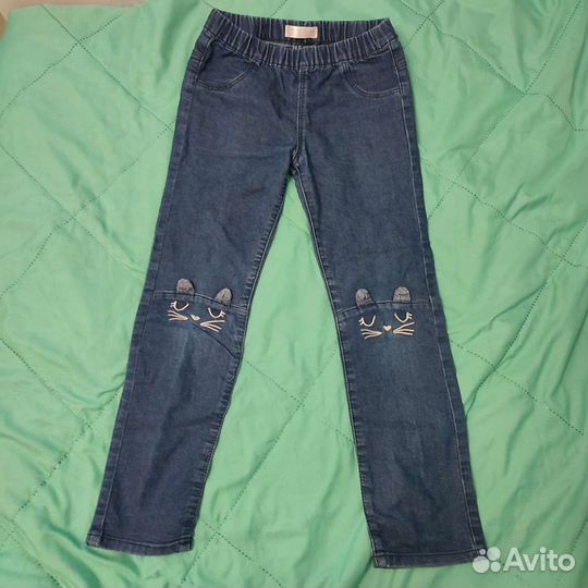Джинсы для девочки 128