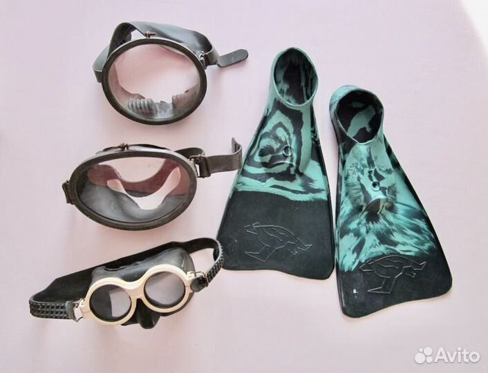 Ласты, маски, матрас СССР