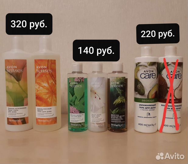 Средства по уходу за телом от Avon
