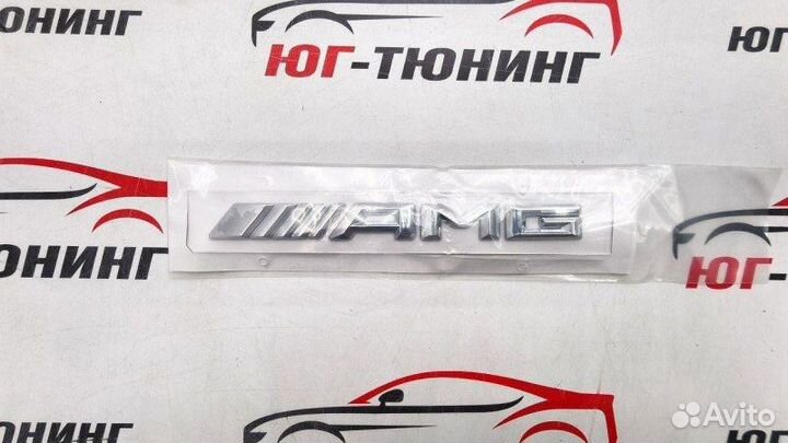 Шильдик AMG хром старого образца Mercedes-Benz