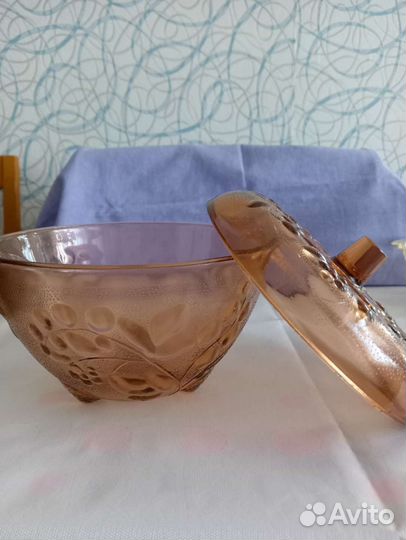 Вазы цветное стекло винтаж