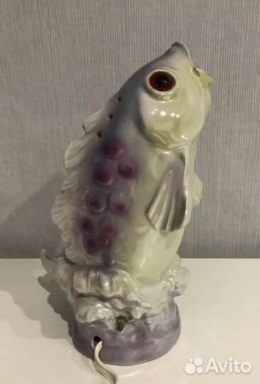 Фарфоровая статуэтка ночник Рыба