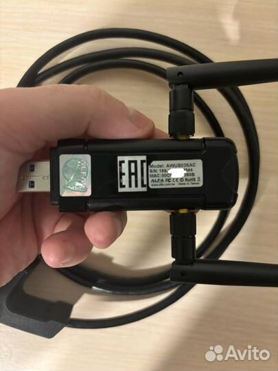 USB wifi адаптер alfa Network awus036AC