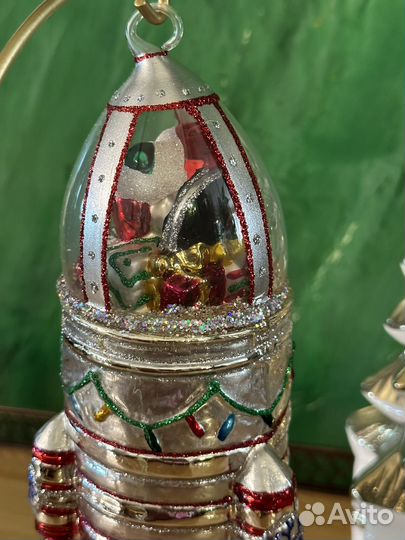 Елочные игрушки стекло польша Komozja