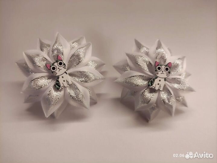 Бантики, резинки школьный набор