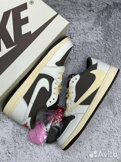 Кроссовки Nike Air Jordan 1 Low Travis Scott Mocha