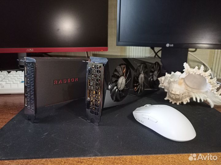 Игровые видеокарты RX 5700XT, RX 6700XT