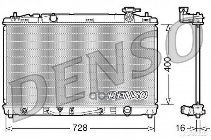 Радиатор denso DRM50042 DRM50042 Denso