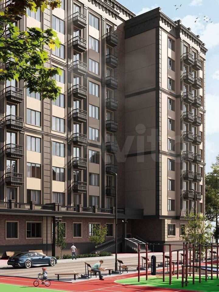 1-к. квартира, 44,4 м², 9/12 эт.