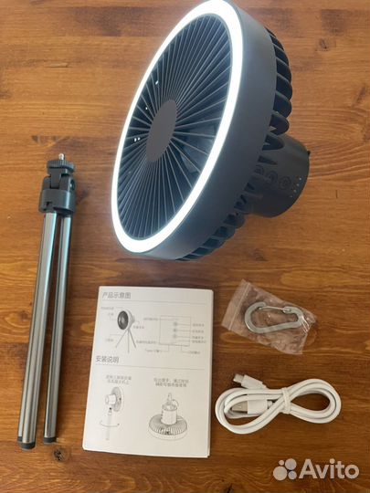 Вентилятор, PowerBank 10000 mah, светильник