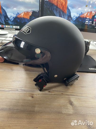 Мотошлем shoei с гарнитурой Scala Freecom 2