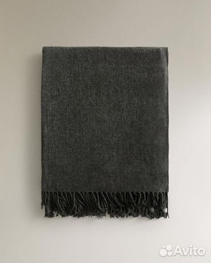 Плед Zara Home 140х190 мягкий синель 2024 новый