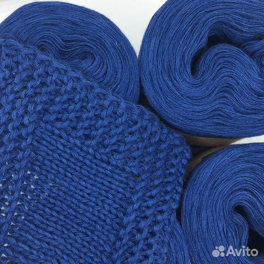 Пряжа для вязания Италия цвет индиго