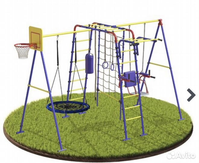 Отличная большая детская площадка