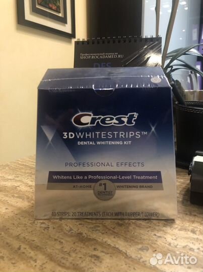 Полоски Crest 3D White 20 дней/40 полосок Professi