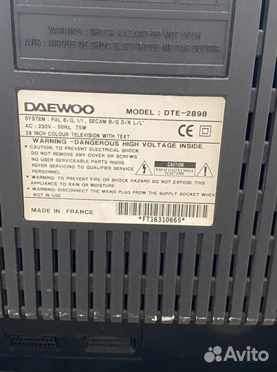 Телевизор daewoo