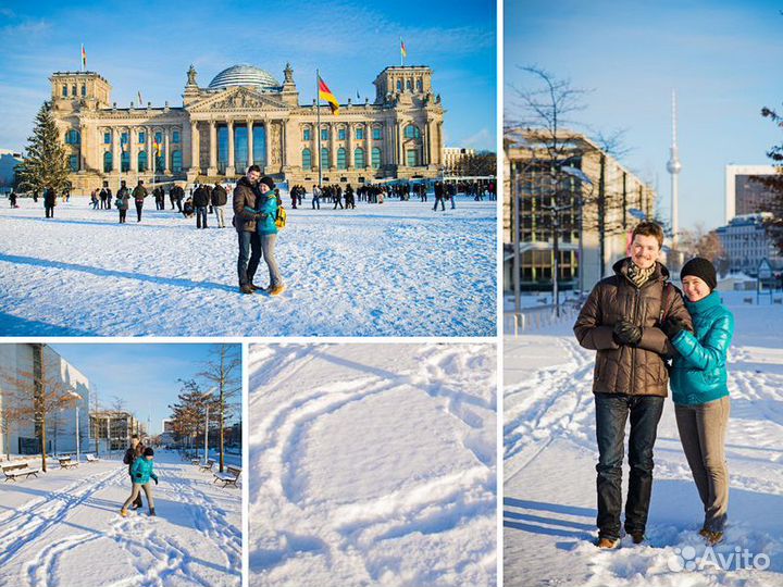 Берлин Топ-Экскурсия Рождественская фотосессия в Б