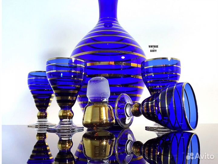 Набор для ликёра Богемия Чехословакия 60-е гг