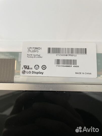 Матрицы 17.3 40pin для ноутбуков