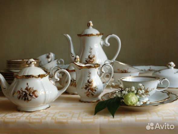 Чайный сервиз Рейхенбах гдр 6/30 новый