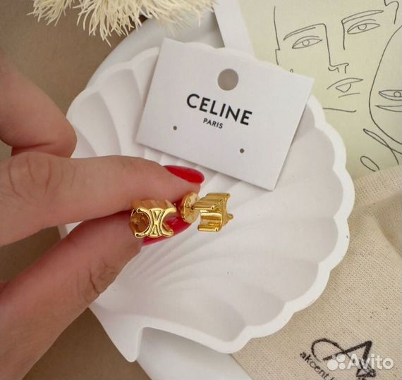 Серьги celine