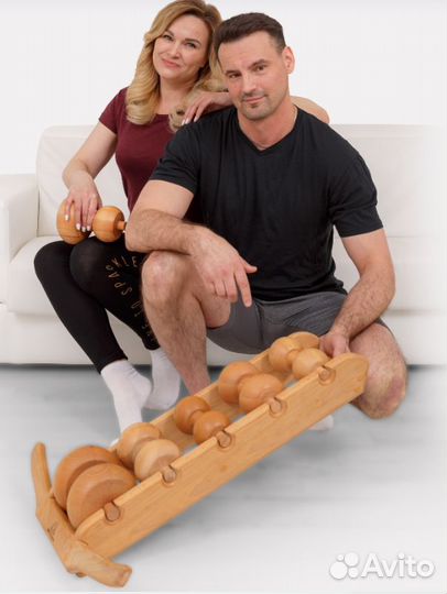 Массажер для спины деревянный