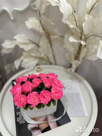 Букет из мыльных роз