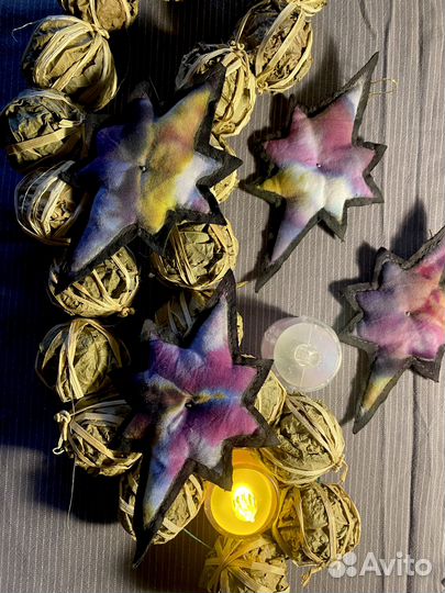 Серьги текстиль